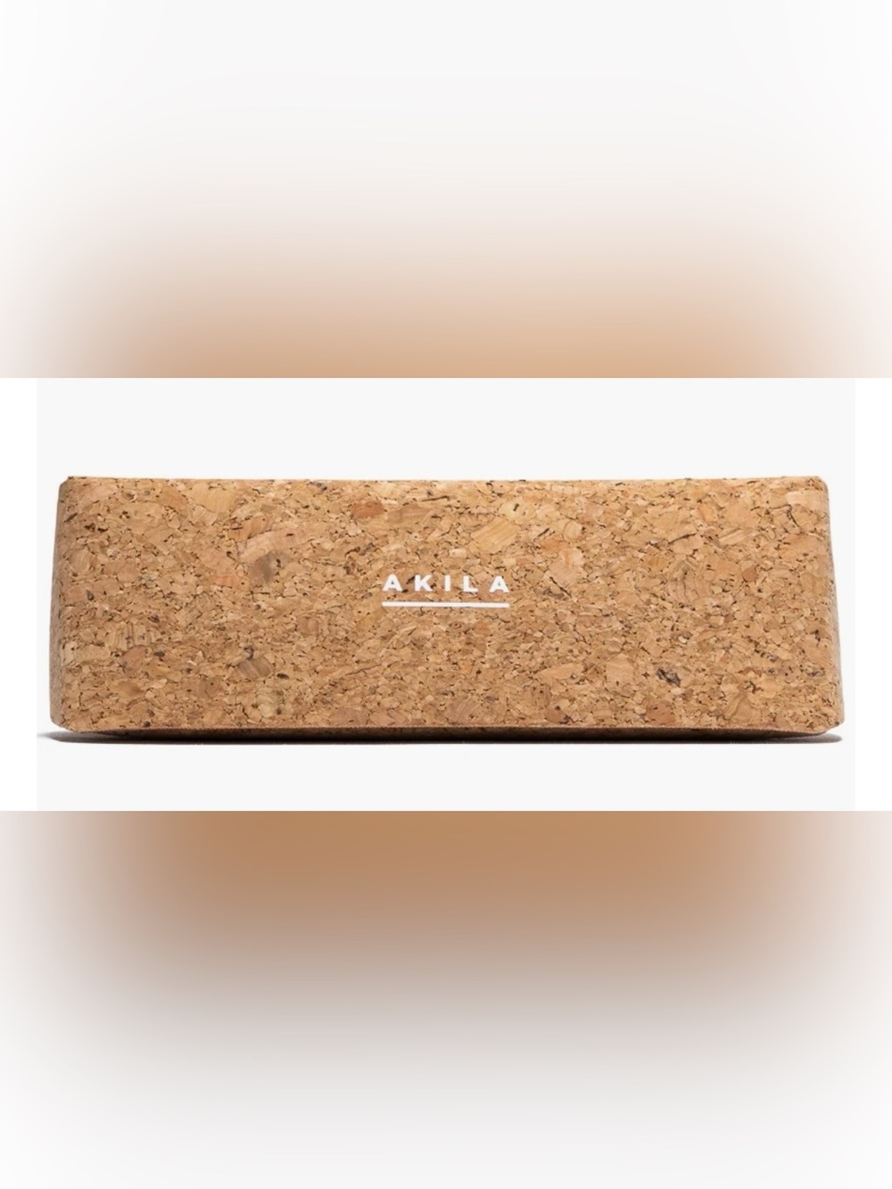 AKILA Cork Sunglasses Case in Natural and Beige Cork